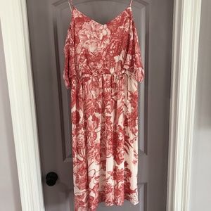 Loft Size L Pink/Red dress